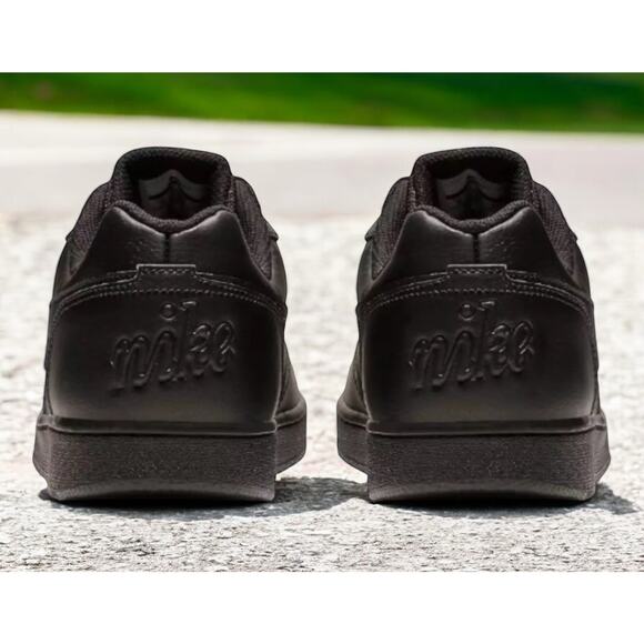 Nike Work Ebernon Low Triple Black Lifestyle Mens Size 12.5 Shoes New Fast Ship - Picture 5 of 8